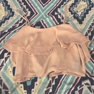 Forever 21 crop top. Pink. US size S. Medium wear, good condition.